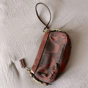 Cranberry Coach wristlet